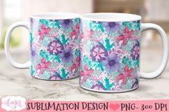Floral designs for 11oz and 15oz mug sublimation Product Image 5