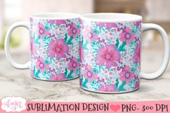 Floral designs for 11oz and 15oz mug sublimation Product Image 6