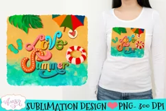 Love Summer Sublimation design | Beach PNG for Tote bags Product Image 2