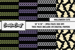 Halloween Cute Digital Papers, scrapbook backgrounds designs Product Image 1