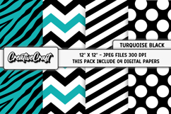 Turquoise Digital Paper, turquoise digital scrapbook design Product Image 1