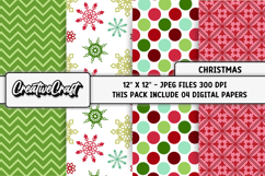 Christmas Digital Paper, christmas digital scrapbooking Product Image 1