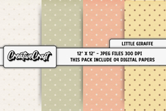 Little Giraffe Digital Papers, scrapbook backgrounds designs Product Image 1