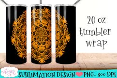 Mandala Tumbler Wraps for Sublimation BUNDLE | 12 PNG Product Image 11