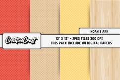 Noah Ark Digital papers, scrapbooking backgrounds designs Product Image 1
