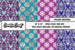 Frozen Inspired Digital Papers, scrapbooking papers designs Product Image 1