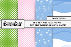 Under the Sea Digital Papers, scrapbook backgrounds designs Product Image 1