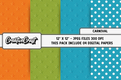 Carnival Colors Digital Papers, scrapbook backgrounds design Product Image 1