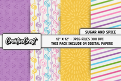 Sugar Spice Digital Papers, scrapbook backgrounds designs Product Image 1