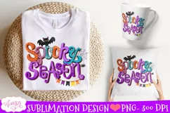 Cute Spooky season Sublimation PNG| Halloween kids shirt PNG Product Image 2