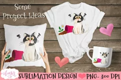 Cute angry cat sublimation design PNG | Pet lover PNG Product Image 2