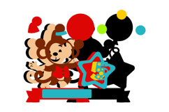 Circus Cake Topper 3D SVG Product Image 3