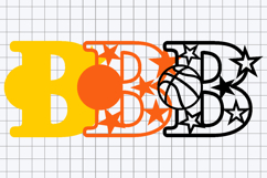 Alphabet 3D SVG basketball Product Image 3