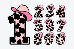 Cowgirl Numbers 3D SVG Product Image 2