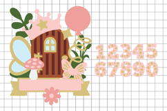 Fairy Door Cake Topper 3D SVG Product Image 2