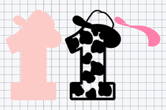 Cowgirl Numbers 3D SVG Product Image 3