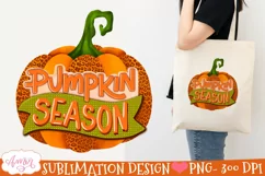 Pumpkin season PNG for Sublimation |Fall design png Product Image 2