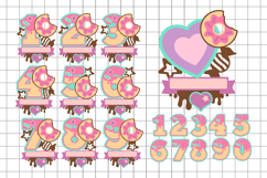 Donuts numbers Topper 3D SVG Product Image 2