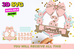 Coquette Cake topper 3D SVG Product Image 1