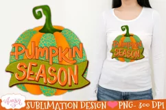 Pumpkin season PNG for Sublimation |Teal pumpkin PNG Product Image 3