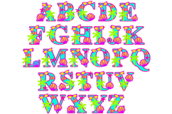 Alphabet 3D SVG Beach Product Image 2