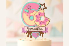 Donuts numbers Topper 3D SVG Product Image 4
