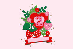 Strawberry Cake Topper 3D SVG Product Image 4