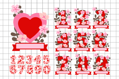 Cherry blossom numbers 3D SVG Product Image 2