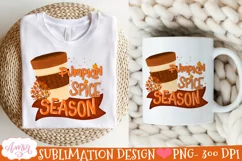 Pumpkin spice season PNG for Sublimation |Fall T-shirt PNG Product Image 3