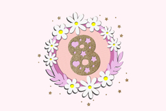 Daisies cake topper 3D SVG Product Image 4
