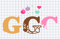 Alphabet 3D SVG Ice Cream Product Image 3