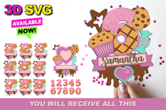 Sweet numbers 3D SVG Product Image 1