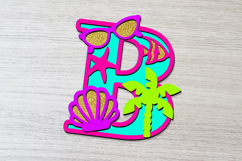 Alphabet 3D SVG Beach Product Image 4