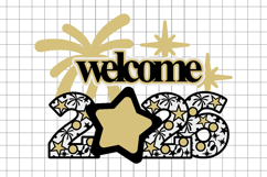 welcome 2026 Topper 3D SVG Product Image 3
