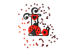 Alphabet 3D SVG ladybug Product Image 4