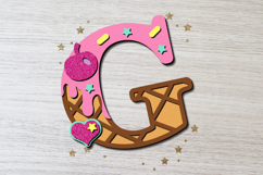 Alphabet 3D SVG Ice Cream Product Image 4