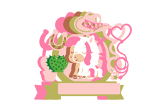 Cowgirl topper 3D SVG Product Image 2