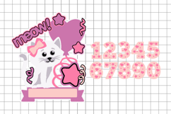 cute cat Cake Topper 3D SVG Product Image 2