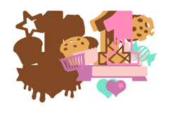 Sweet numbers 3D SVG Product Image 3