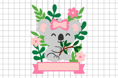 Cute Koala Cake Topper 3D SVG Product Image 2