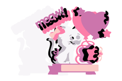 cute cat Cake Topper 3D SVG Product Image 3