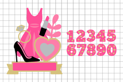 Pink doll Cake Topper 3D SVG Product Image 2