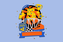 Basketball Cake Topper 3D SVG Product Image 4