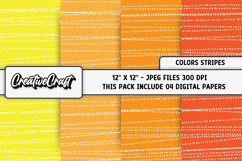 Colors Stripes Digital Papers, scrapbook backgrounds designs Product Image 1