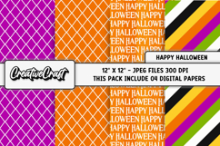 Happy Halloween Digital Papers, scrapbook background designs Product Image 1
