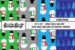 Christmas Digital Paper, christmas digital scrapbooking Product Image 1