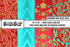 Latin Princess Digital Papers, princess scrapbook digital Product Image 1