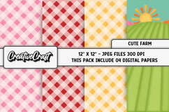 Animal Farm Digital Papers, farm scrapbooking, illustration Product Image 1