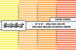 Colors Stripes Digital Papers, scrapbook backgrounds designs Product Image 1
