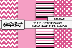 Minnie Digital Paper, minnie digital scrapbook, illustration Product Image 1